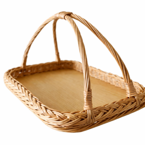 Plateau Présentoir en Rotin – Service & Déco – Style Naturel