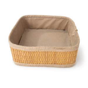 Panier de Rangement en Smar (Jonc) – Artisanat Tunisien