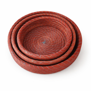 Lot de 3 Paniers en Halfa – Rangement & Déco