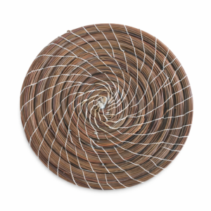 Mini Sous-plat en Halfa Fait Main – Artisanat Tunisien –Modèle M-02