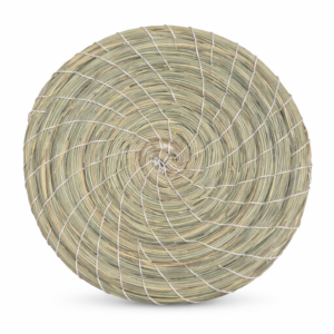 Mini Sous-plat en Halfa Fait Main – Artisanat Tunisien –Modèle M-04