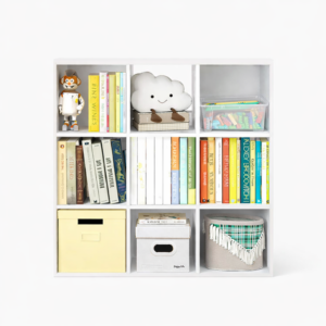 Bibliothèque Cube Blanche 9 Cases