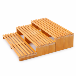 Présentoir Escalier en Bois 3 Niveaux