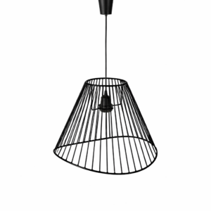 Suspension Filaire Noire Conique