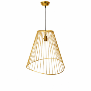 Suspension Filaire Dorée Conique