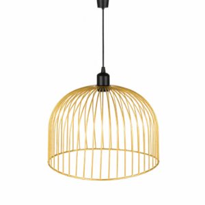 Suspension Filaire Dorée Demi-Sphère